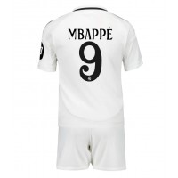 Real Madrid Kylian Mbappe #9 Hemmatröja Barn 2024-25 Kortärmad (+ Korta byxor)